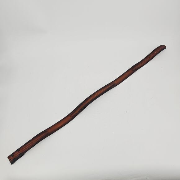 Stetson Country Handtooled Brown Leather Snap-On Western Belt Men's 38 - Picture 2 of 13